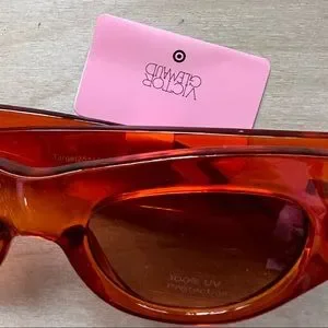 Victor Glemaud X Target orange  sunglasses Victor Glemaud x Target Transparent Orange Thick Sunglasses  main image 4